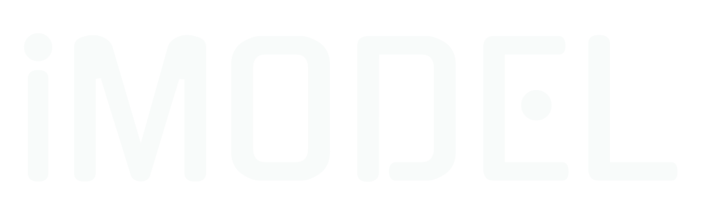 白色IMODEL logo