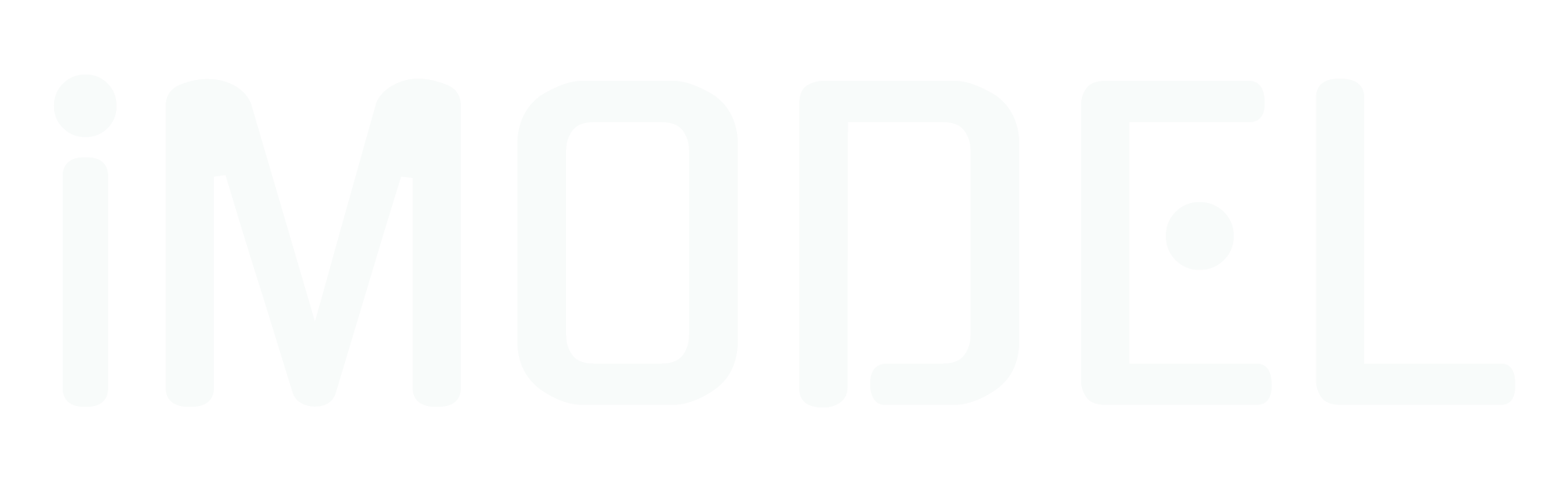 白色IMODEL logo